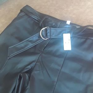 Vegan leather pants